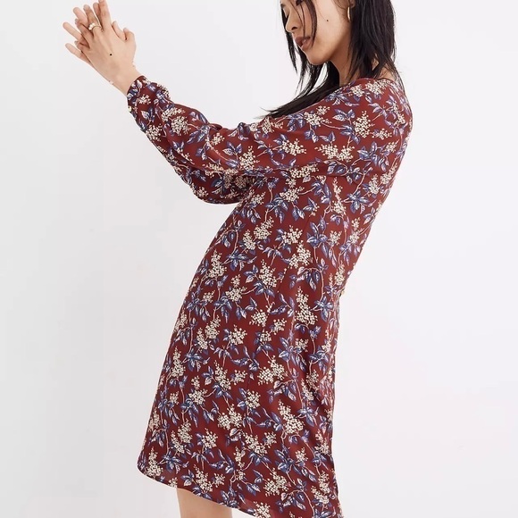 Madewell Button Back Shift Dress in Antique Flora Size XXS - Picture 2 of 12